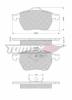 Set placute frana fata Ford - Galaxy ,  Seat - Alhambra , Vw Passat 3B , Sharan - SPF65797