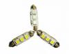 Becuri 3 led-uri canbus 11x36mm - bec numar