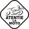 Stickere auto atentie la moto v2