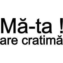 Stickere auto Ma-ta are cratima