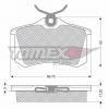 Set placute frana spate Audi - TT 8N excl.Quattro Audi - TT 8N Quattro - SPF65805