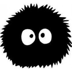 Stickere auto Soot Monster