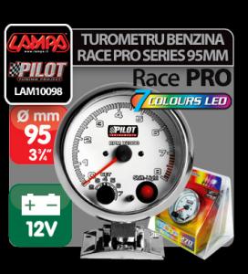 Ceas bord turometru benzina, Race Pro series 95mm, 7 culori - CBTB101