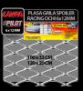 Plasa grila spoiler Racing Argintiu - Medium 6x12 mm - PGSR206