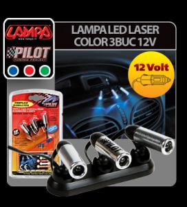Lampa LED laser color 3 buc 12V - LLC505