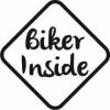 Stickere auto biker inside v2