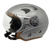 Casca moto jet deluxe xl size silver csc136 -