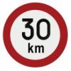 Indicator limita de viteza 30 km -