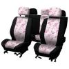 Huse scaune auto 9buc pink flower - 310121