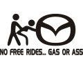 Stickere auto No free rides Mazda