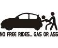 Stickere auto No free rides Mazda cx7