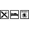 Stickere auto eat sleep skoda