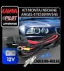 Kit montaj neoane Angel Eyes BMW E46 cabl si rel - KAE514