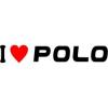 Stickere auto i love polo