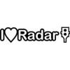 Stickere auto i love radar