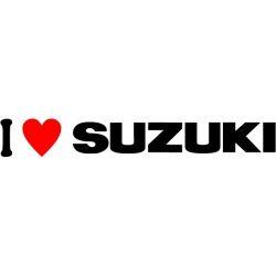 Stickere auto i love suzuki