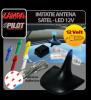 Imitatie antena satel - led 12v 5 culori -