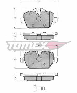 Placute frana set BMW - E81 BMW - E87 BMW - E90 - PFS65726