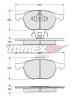 Set placute frana fata Mazda - 3 04- - SPF65765