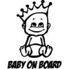 Stickere auto baby crown