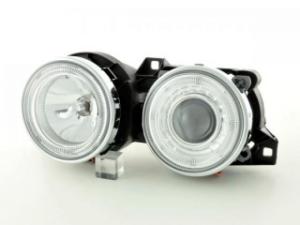 Set faruri Angel Eyes pentru BMW 3er Typ E30 2/4 trg. an fab. 87-91 cromate fk - SFA42949