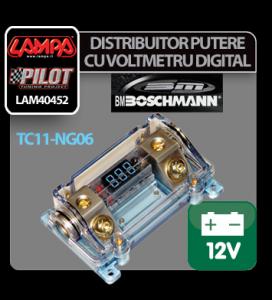 Distribuitor putere cu voltmetru digital TC11-NG06 1buc - DPVD595