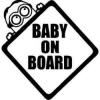 Stickere auto baby on board minion