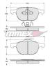 Set placute frana fata volvo - c30 , s40 95-03