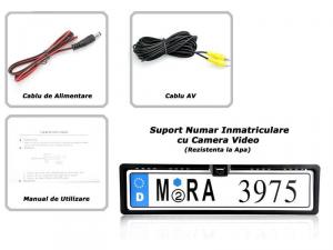 Suport numar auto cu camera video pentru marsalier - SNA82275