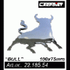 Ornament 3d (aluminiu) "bull" -