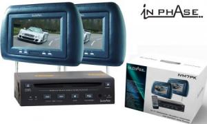 Pachet multimedia auto In Phase IVM7PK : doua tetiere InPhase IVM7 cu monitor LCD incorporat - PMA16737