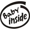 Stickere auto baby inside