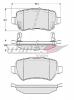 Set placute frana spate opel - astra g ,