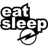 Stickere auto eat sleep opel