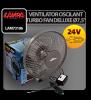 Ventilator oscilant turbo - fan deluxe a 7,5â din metal 24v