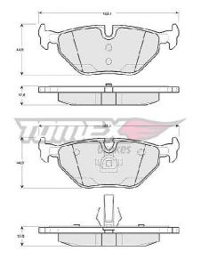 Placute frana spate set BMW - E36 , E36 Compact , E46 , E46 Touring,Cabrio , E85 - PFS65752