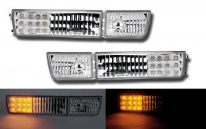 Semnalizator fata cu LED / fara lampi de ceata (cristal/crom) VW Golf 3 / Vento 1HX0. 1EX0 91-97) FKRLXL5997 - SFC53394