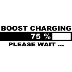 Stickere auto Boost charging