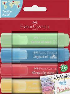 Set 4 textmarker Pastel Faber-Castell