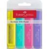 Textmarker set 4 pastel 1546 faber-castell