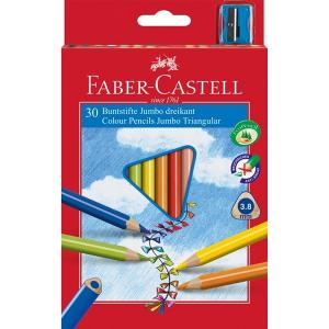 Creioane colorate 30 culori Jumbo Faber-Castell