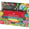 Set cadou 12 culori metalizate si neon jumbo grip faber-castell