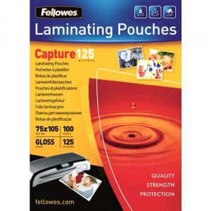 Folie laminat 75 x 105mm, 125 microni Fellowes