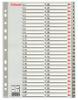 Separatoare plastic index 1-54 esselte