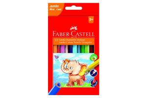 Creioane colorate 24 culori Jumbo Faber-Castell