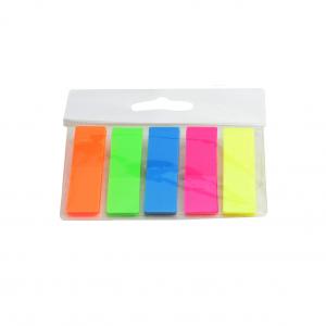 Index adeziv plastic 45x12mm, 5 culori neon