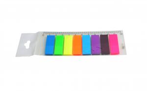 Index adeziv plastic 45x12mm, 8 culori neon