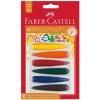 Creioane cerate 6 culori model degete faber-castell