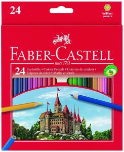 Creioane colorate 24 culori Eco Faber-Castell