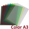 Coperti indosariere plastic transparent color 150 microni A3